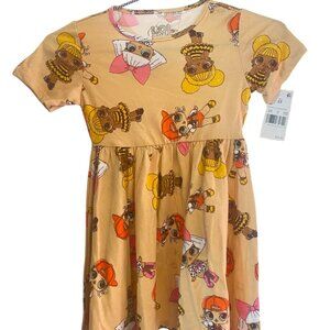 💚Little Girls' Summer or Spring Colorful T-Shirt Dress for Casual Outings - 5T